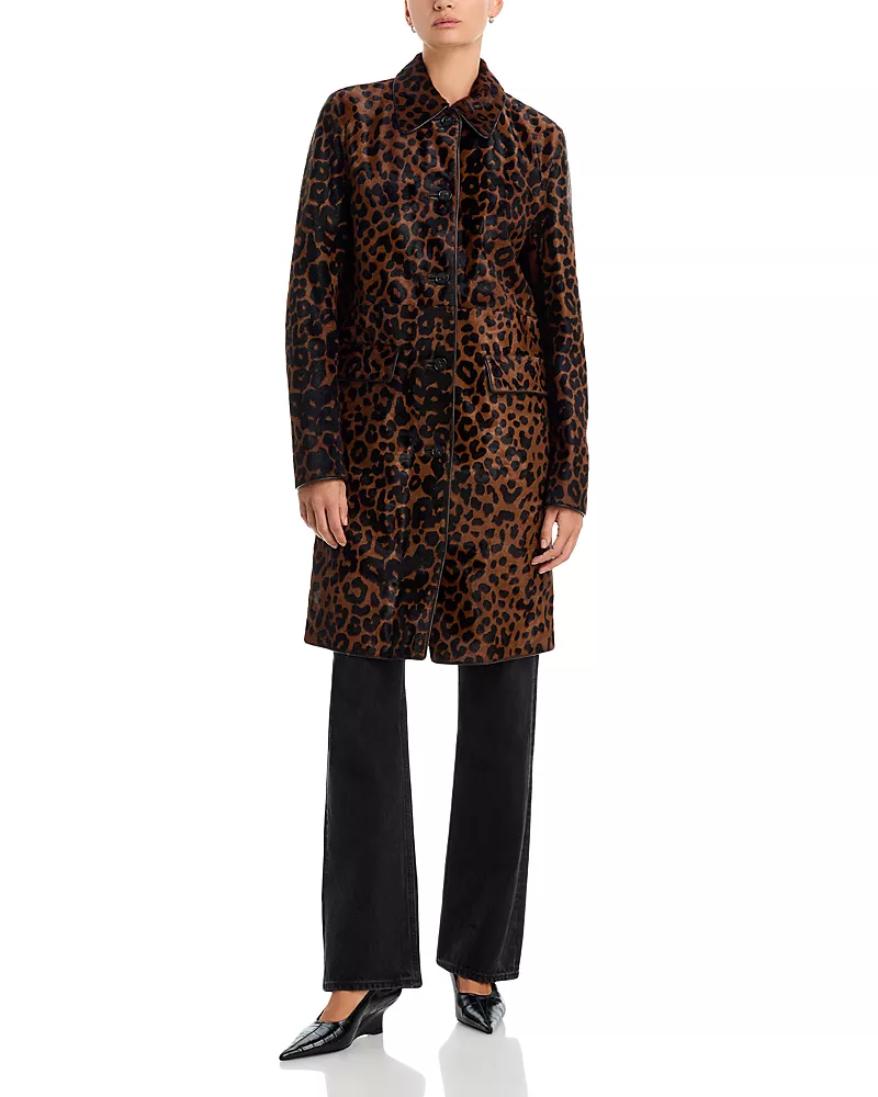 Toteme Leather Textured Coat