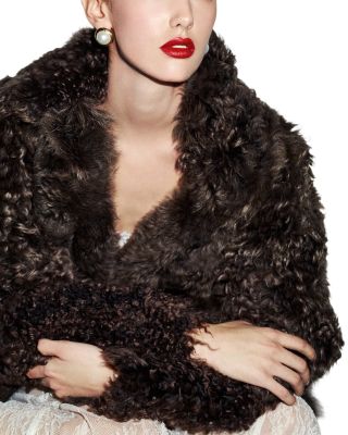 Milky Way Reversible Shearling Coat