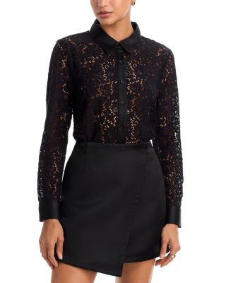 Samantha Lace Button Down Top – Exclusive