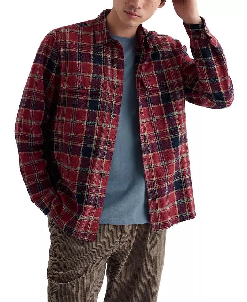 Seasalt Cornwall Men's Balnoon Organic Cotton Overshirt