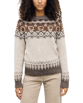Gerard Darel Roa Crewneck Fair Isle Sweater