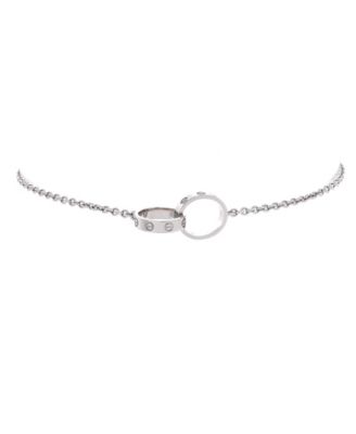  Love Interlocking Bracelet 18K White Gold