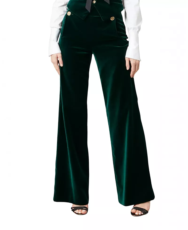 Temperley London Women's Clove Velvet Trousers