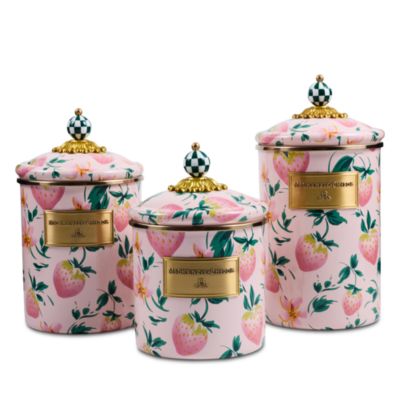 Strawberry Canisters, Set of 3