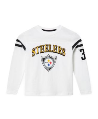 Unisex NFL Pittsburgh Steelers Striped Long Sleeve Tee - Little Kid, Big Kid