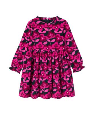  Girls' Floral Velvet Dress - Little Kid, Big Kid