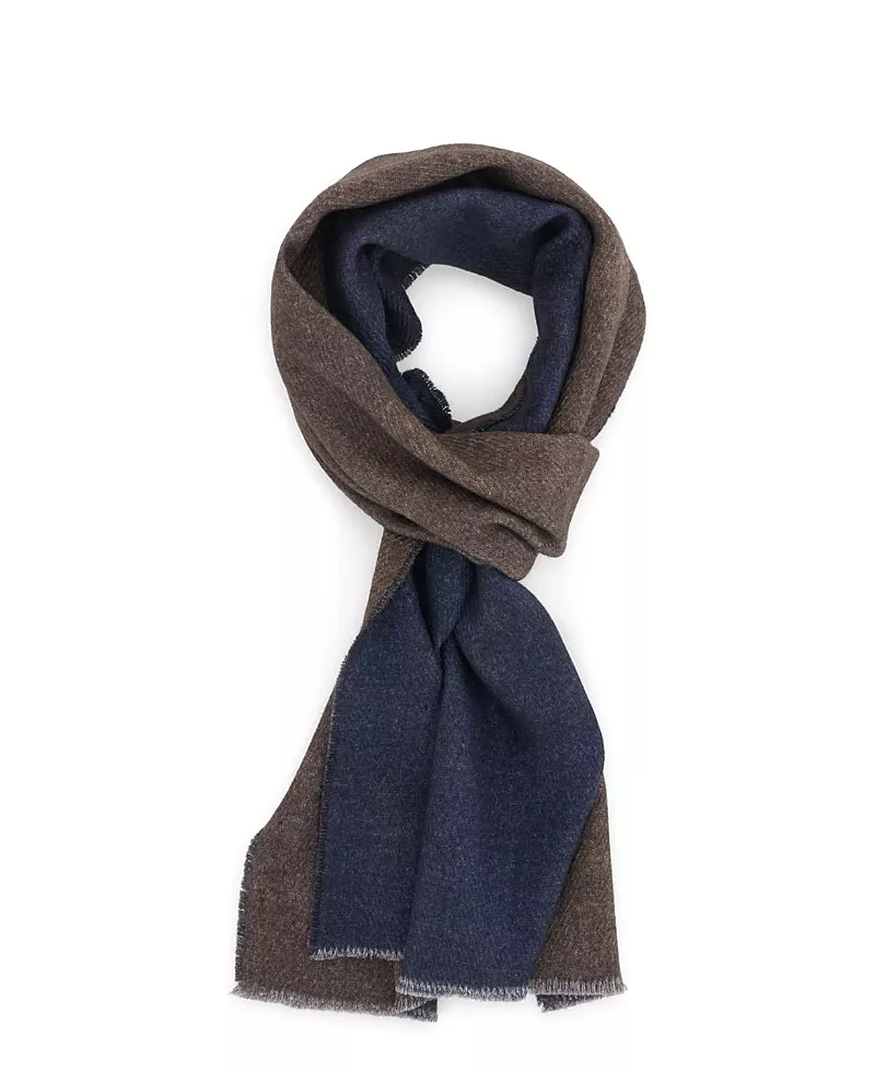 Boggi Milano Wool Drill Reinforcement Scarf