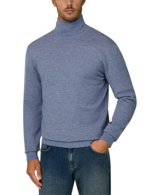 Merino Wool Cashwool Mouline Turtleneck Jumper