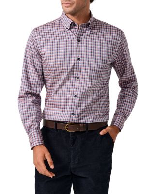 David Donahue Cotton Check Sport Shirt