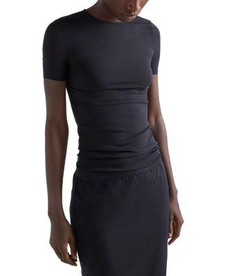 Prada Stretch Silk Chiffon Top