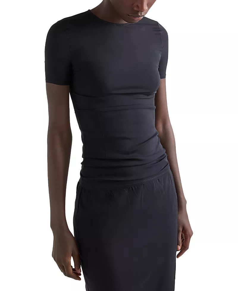 Prada Stretch Silk Chiffon Top