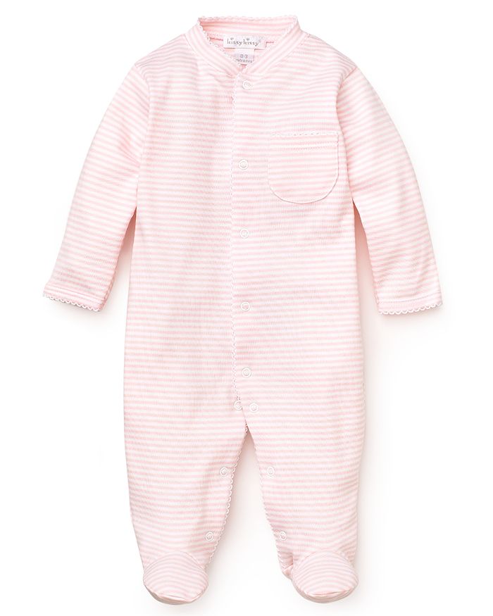 Shop Kissy Kissy Girls' Striped Footie - Baby In Pink Stripe