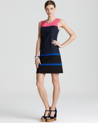 dkny color block dress