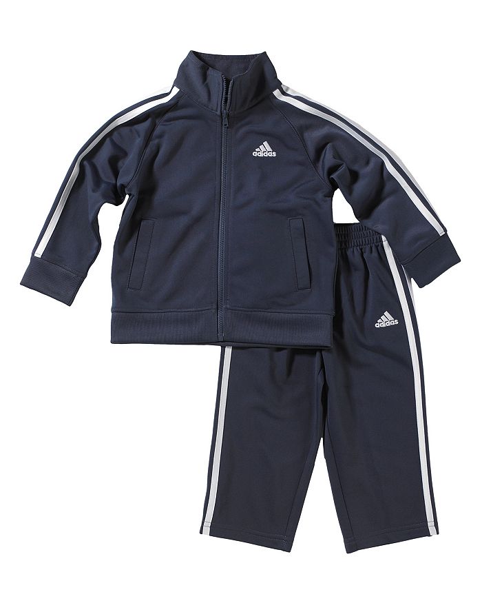 Adidas Originals Unisex Tricot Jacket & Trousers Set - Little Kid In Navy