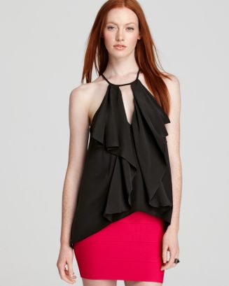 Rokh Top Con Cuello Halter Y Detalle De Corpiño | Negro | ES