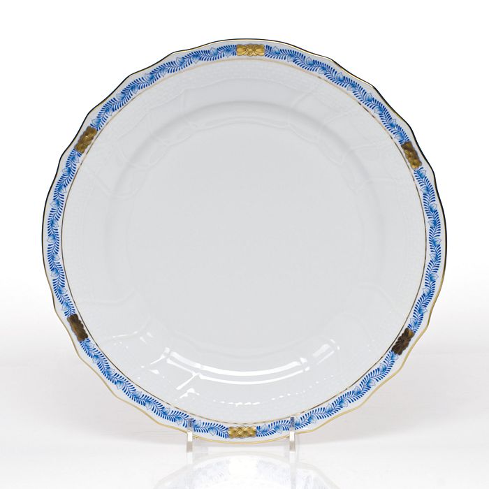 Herend Chinese Bouquet Dinner Plate, Garland Blue