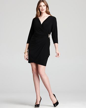 Calvin Klein Plus Dress with Gold Hardware | Bloomingdale's