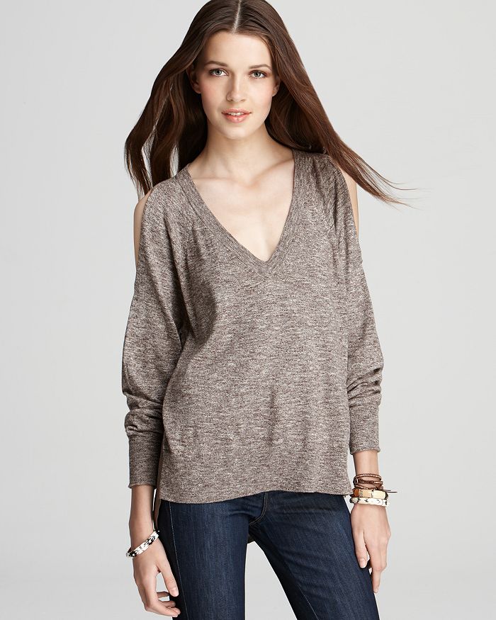FRENCH CONNECTION Sweater Space Silk Cold Shoulder Bloomingdale s