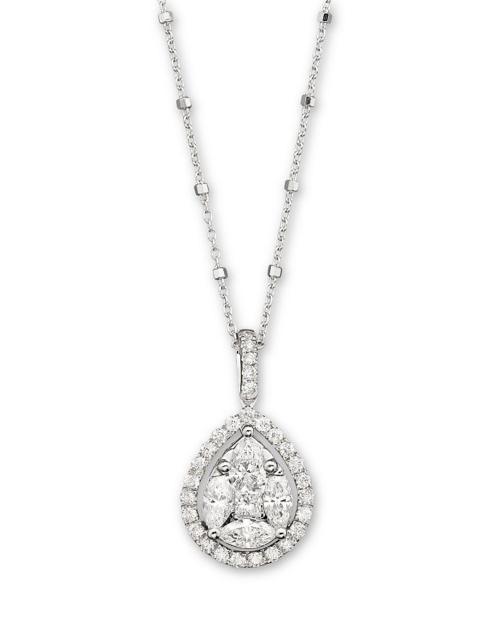 Bloomingdale's Diamond Pendant Necklace In 14k White Gold, 1.50 Ct. T.w. - 100% Exclusive