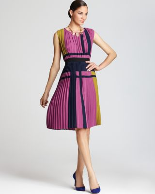 bcbg color block gown