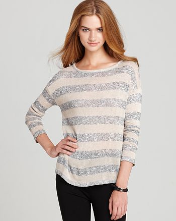 C&C California - Tweed Lurex Stripe Sweater