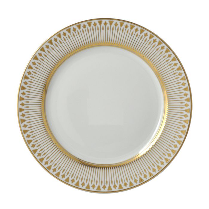 Bernardaud Soleil Levant Bread & Butter Plate In White/gold