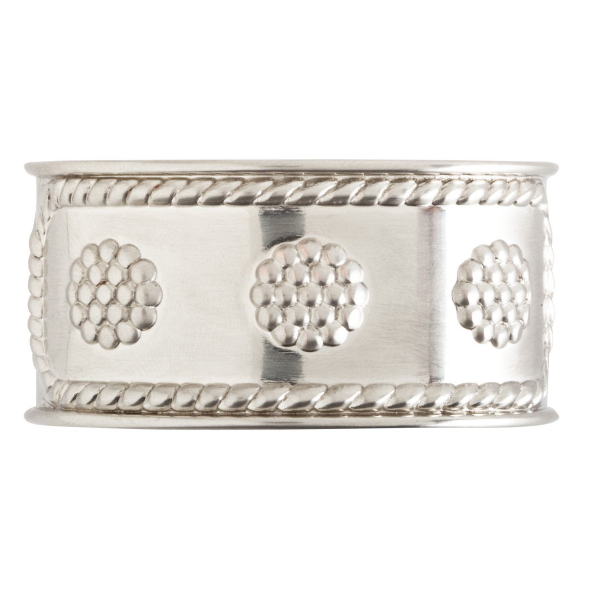 Juliska Berry & Thread Napkin Ring, Bright Satin in Silver