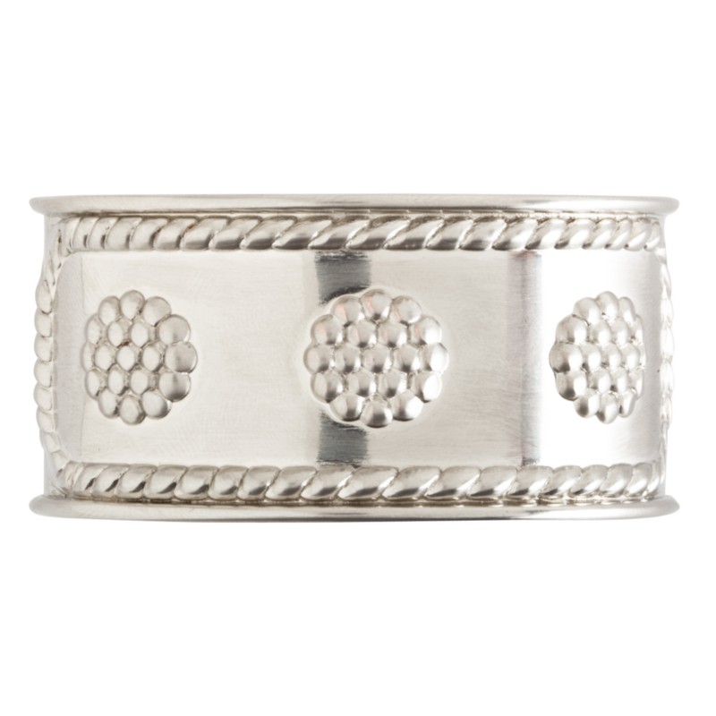 Juliska Berry & Thread Napkin Ring, Bright Satin in Silver