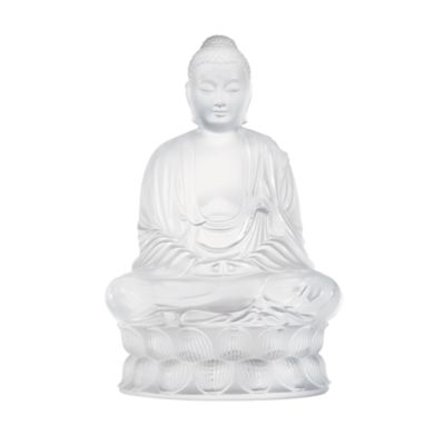 Lalique - Small Buddha Figure, Clear