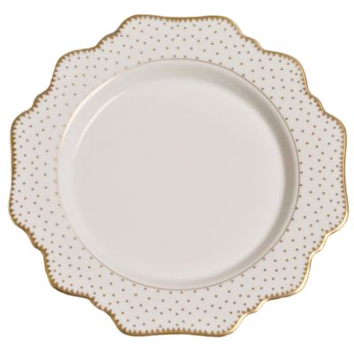 Simply Anna Antique Polka with Gold Salad Plate
