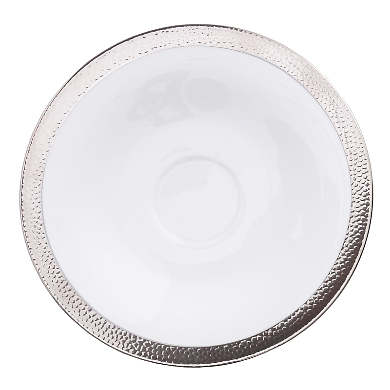 Michael Aram Silversmith Saucer In White And Platinum