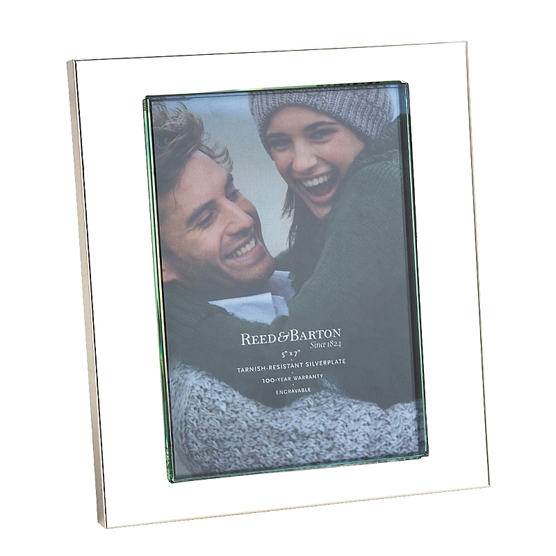 Reed & Barton Addison Silver-plated Photo Frame, 5" X 7" In Silver
