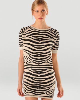 maje zebra dress