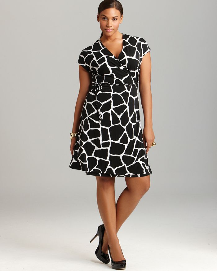 MICHAEL Michael Kors Plus Giraffe Print Wrap Dress Bloomingdale s