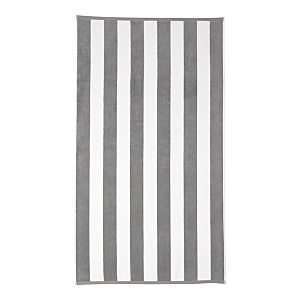 Kassatex Cabana Stripe Beach Towel In Gray