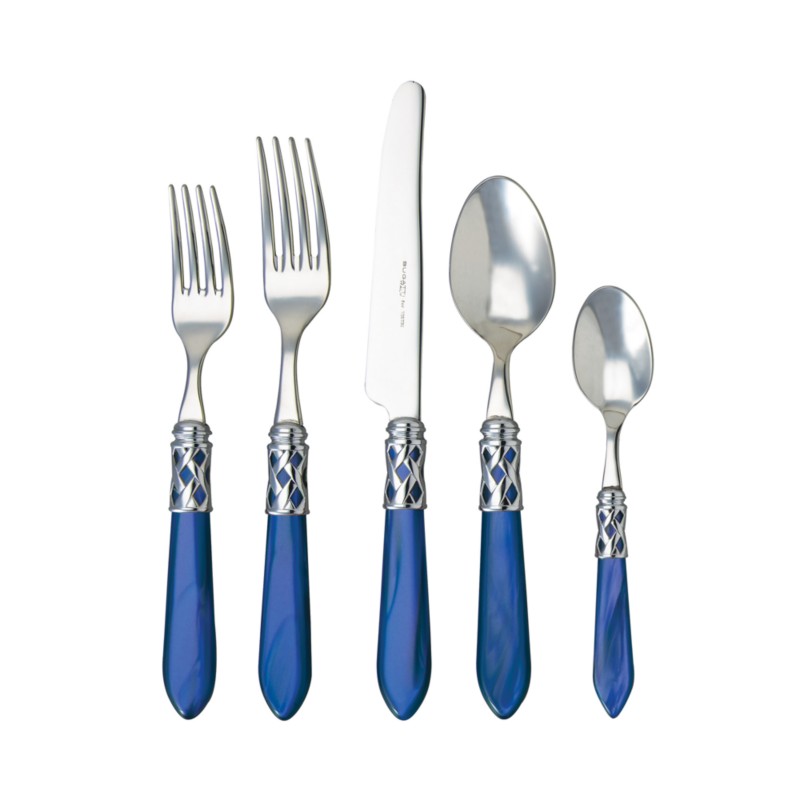 Vietri Aladdin Antique Five Piece Place Setting in Blue