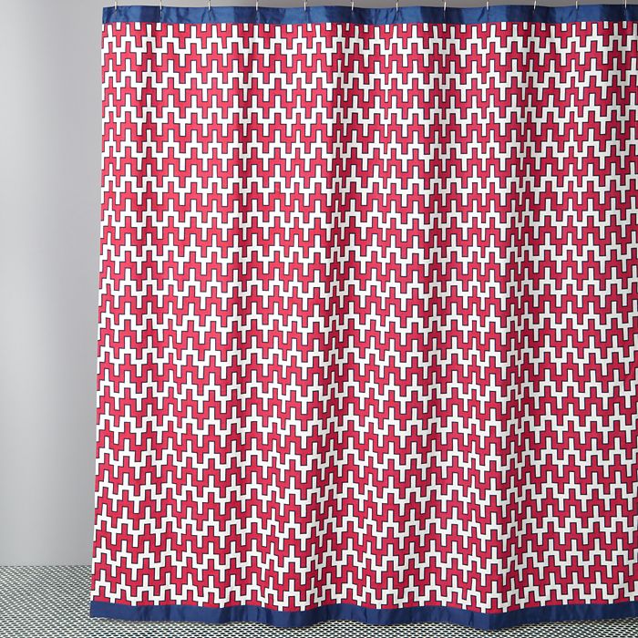 Jonathan Adler Stepped Chevron Shower Curtain Bloomingdale's