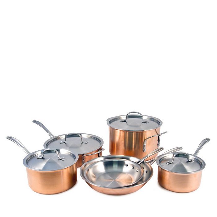 Calphalon - Calphalon Tri Ply Copper 10-Piece Cookware Set