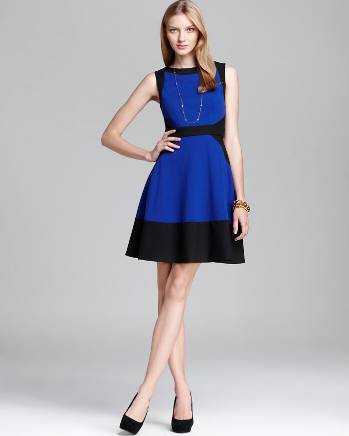 Shoshanna Sleeveless Color Block Dress - Farren | Bloomingdale's