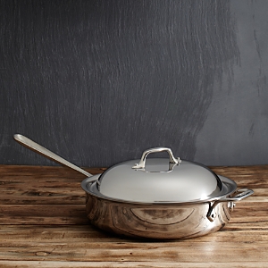 All-Clad Stainless Steel 4-Quart Saute Pan with Lid