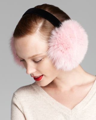 Maximilian Furs - Fox Earmuffs with Velvet Band