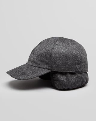 cashmere baseball cap with ear flaps