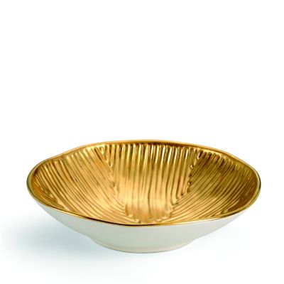 Bol Moyen Michael Wainwright Giotto - Porcelaine Américaine, Bord Platine - Neuf En Boîte