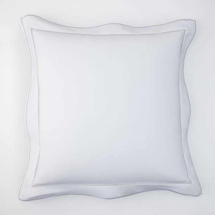Matouk Ansonia Percale Euro Sham In Sterling