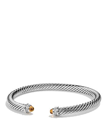 David Yurman - Cable Classics Bracelet with Citrine & Diamonds