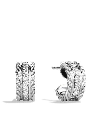 david yurman earrings with diamonds