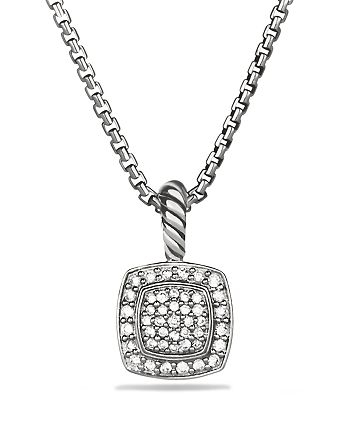 David Yurman - Petite Albion Pendant with Diamonds on Chain