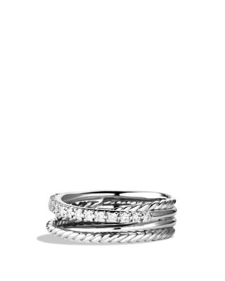 David Yurman Crossover Ring With Diamonds Bloomingdale S   8460371 Fpx.tif