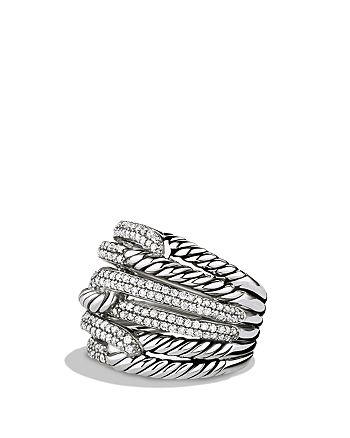 David Yurman Labyrinth Triple-Loop Ring with Diamonds | Bloomingdale's