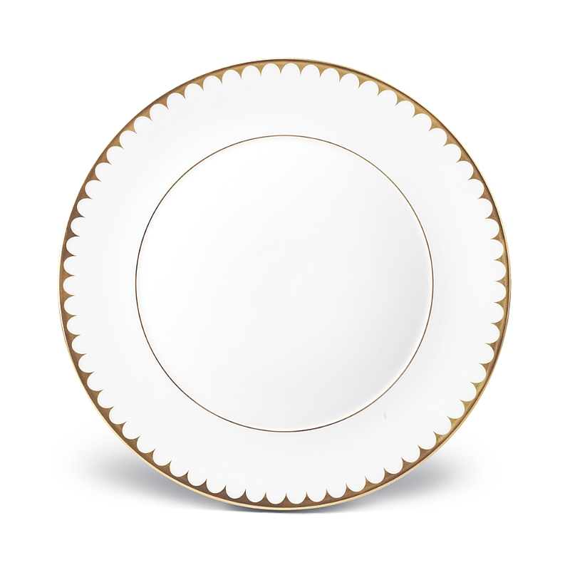 L'objet Aegean Filet Gold Dinner Plate In White/k Gold